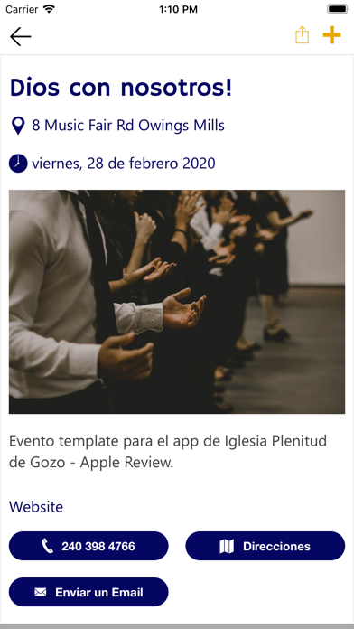Iglesia Plenitud de Gozo Screenshot