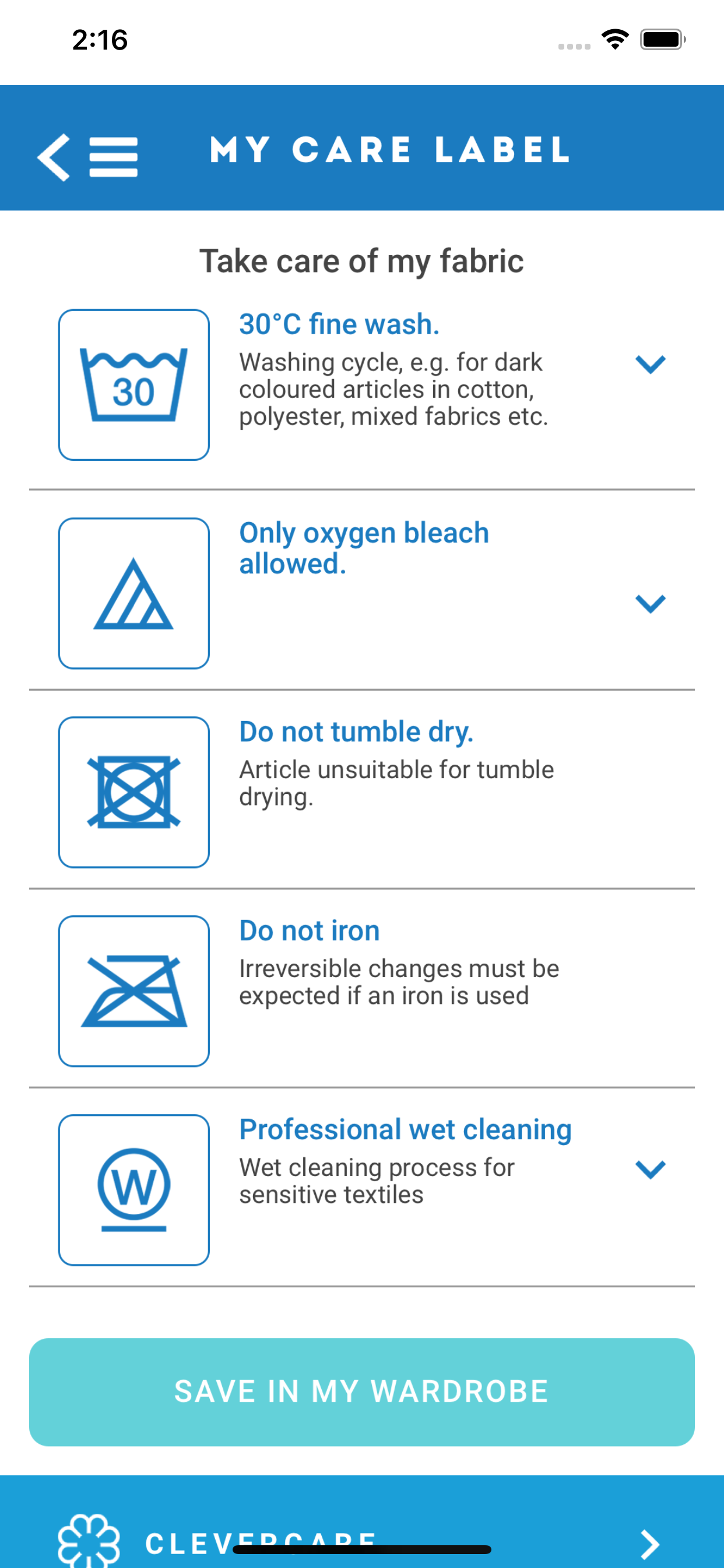 My Care Label screenshot 3