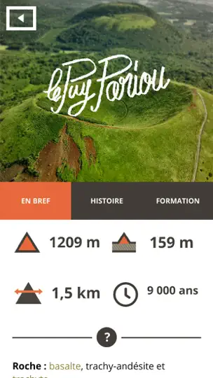 Capture d'écran de Volcans D'Auvergne sur iPhone 2