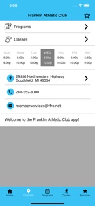 Franklin Athletic Club New screenshot #5 for iPhone
