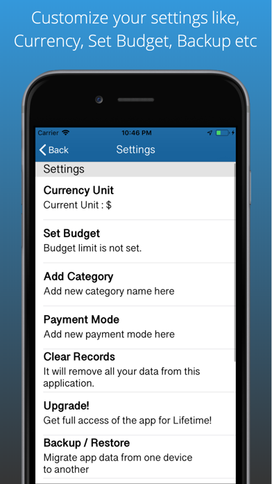 Expense & Income Money Manager Screenshot