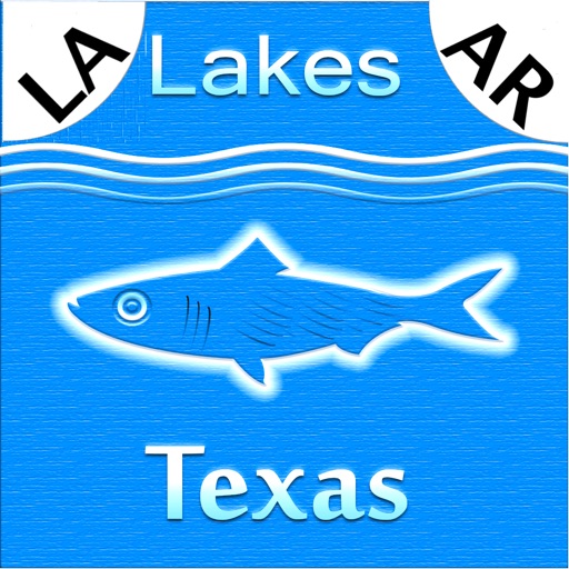 Texas-LA-AR: Lakes & Fishes icon