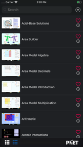 PhET Simulations screenshot