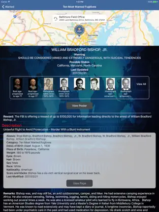 Captura de Pantalla 2 FBI Wanted iphone
