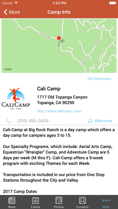 Cali Camp Screenshot