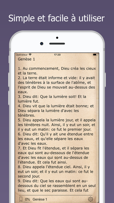 Screenshot #1 pour La Bible Louis Segond Version