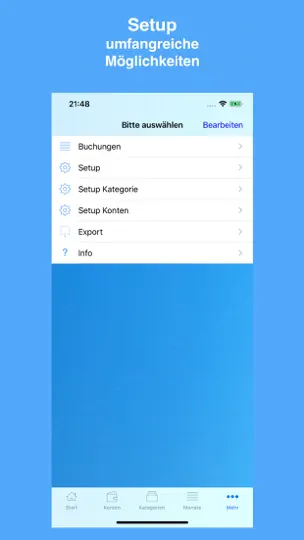 Screenshot von Haushaltsbuch To Go auf dem iPhone 7