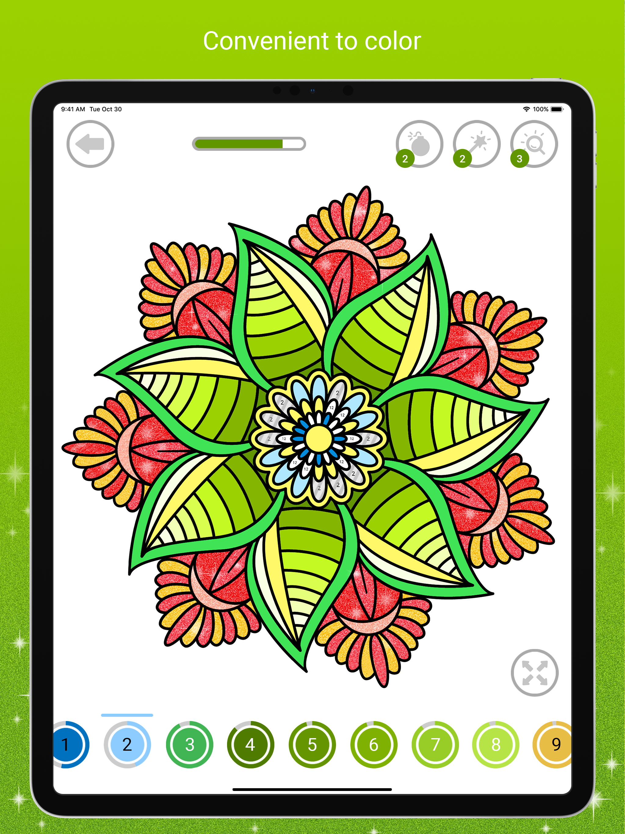 Mandala Color by Number screenshot 8