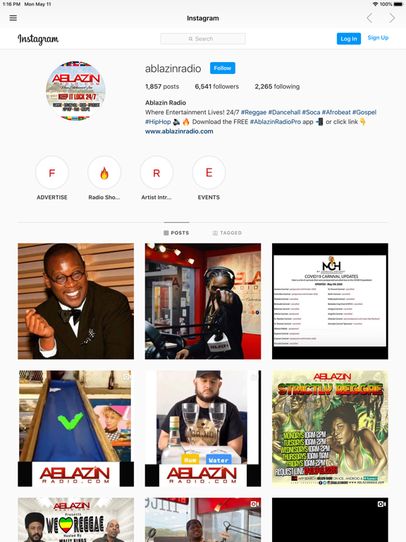 Ablazin Radio Live iPad screenshot 5 - Music app