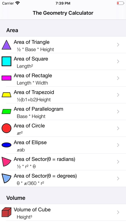 The Geometry Calculator