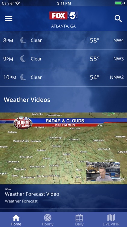 FOX 5 Storm Team Weather Radar