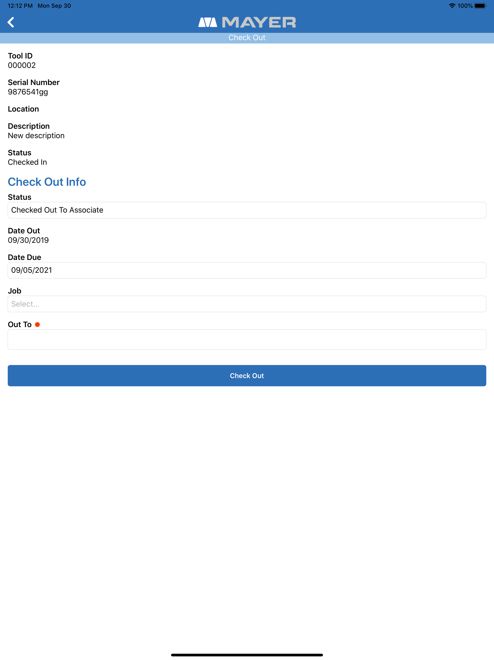 Mayer Tool Management