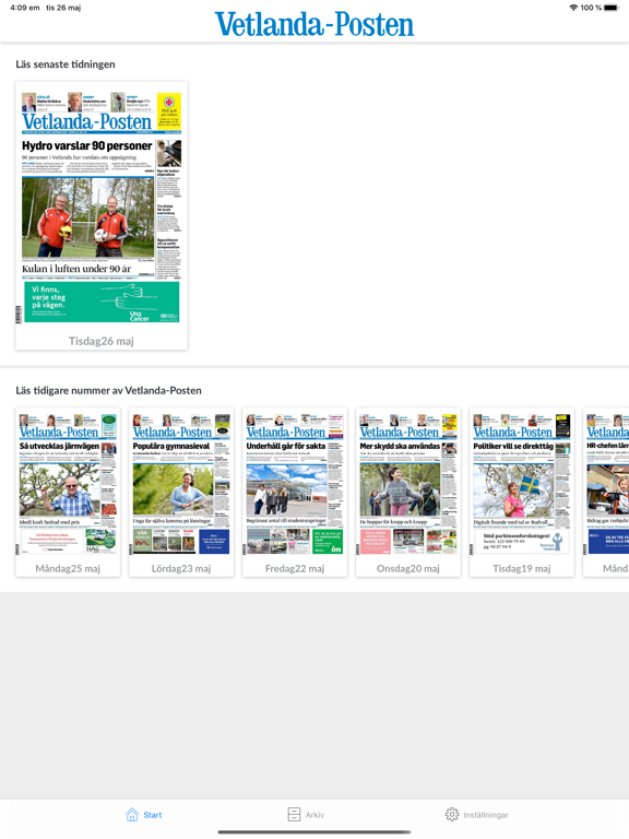 Screenshot #4 pour Vetlanda-Posten e-tidning