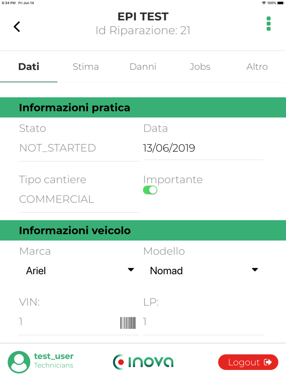 Inova App iPad screenshot
