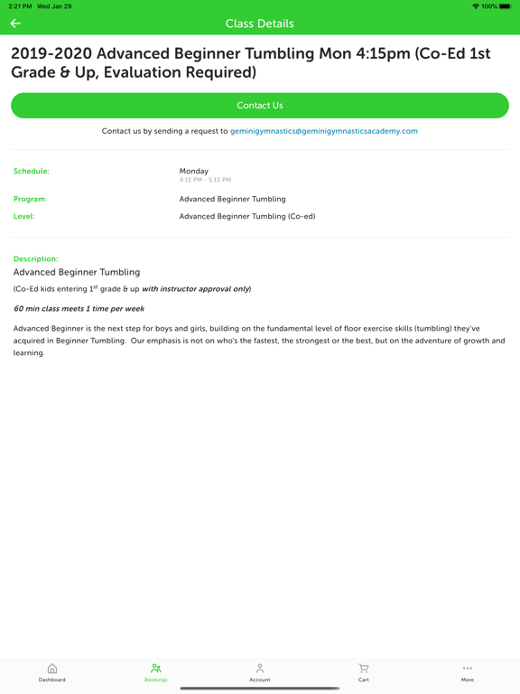 Screenshot #6 pour Gemini Gymnastics Academy