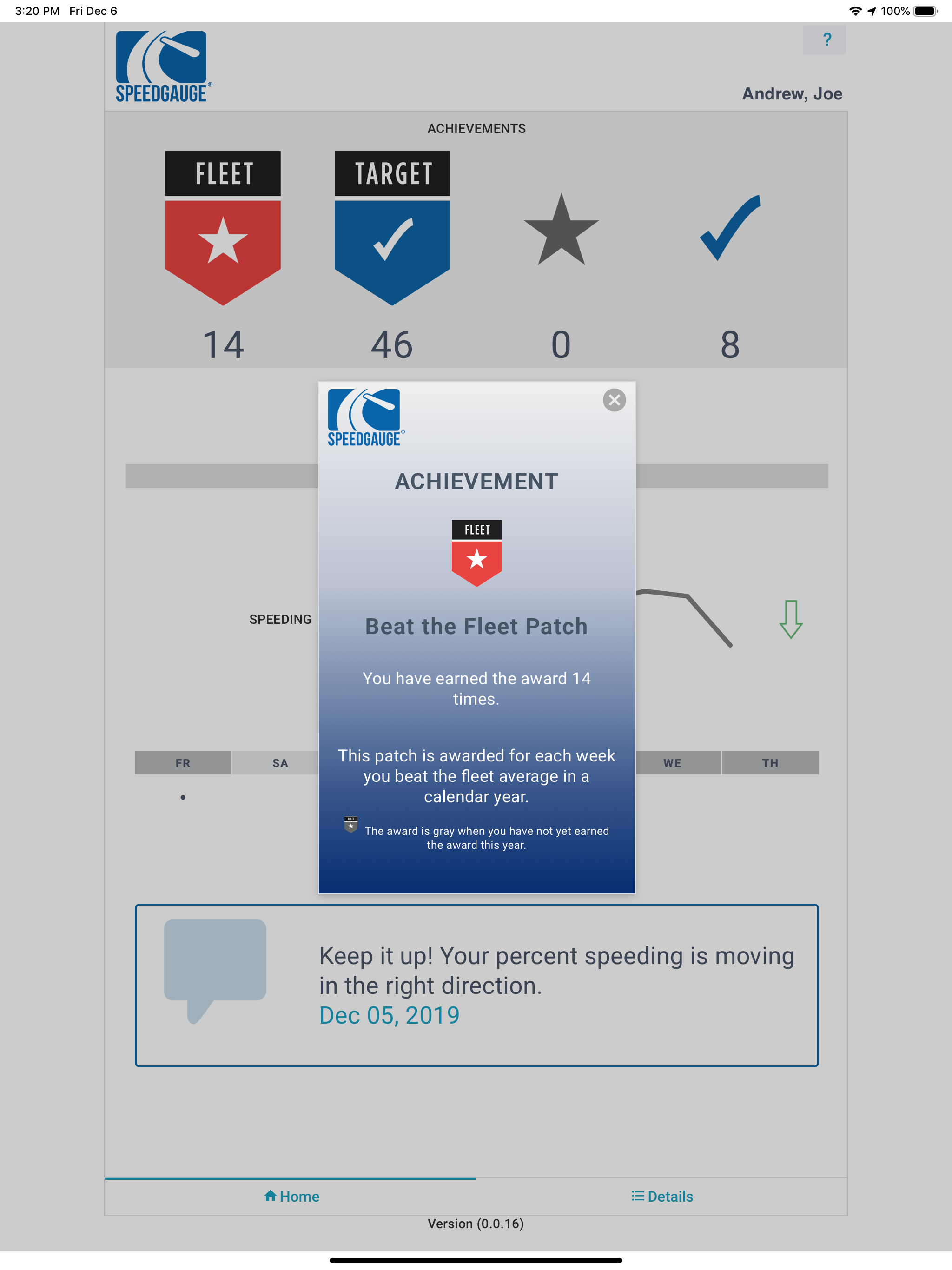 Driver App for SpeedGauge