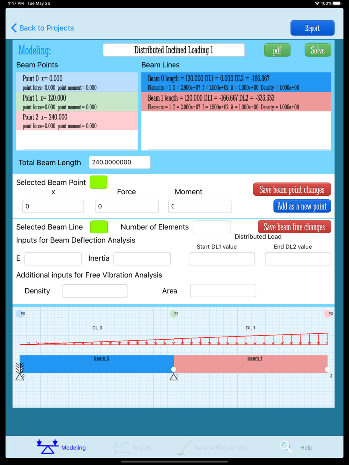 FEM Beam Deflection Analysis
