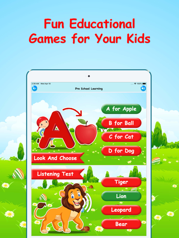 Preschool Learning - Kids Game
