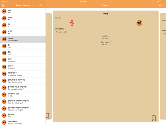 iSabi™ French+ iPad screenshot 2 - Education app