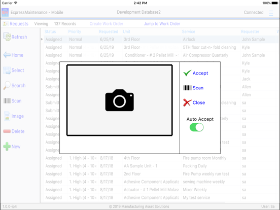 ExpressMaintenance Mobile iPad screenshot