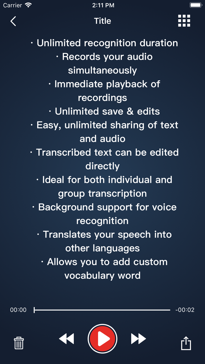 Voice Dictation - Speechy Lite