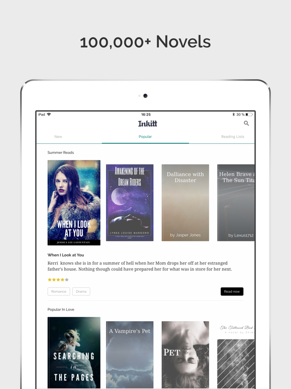 iPad Image of Inkitt: Books, Novels, Stories