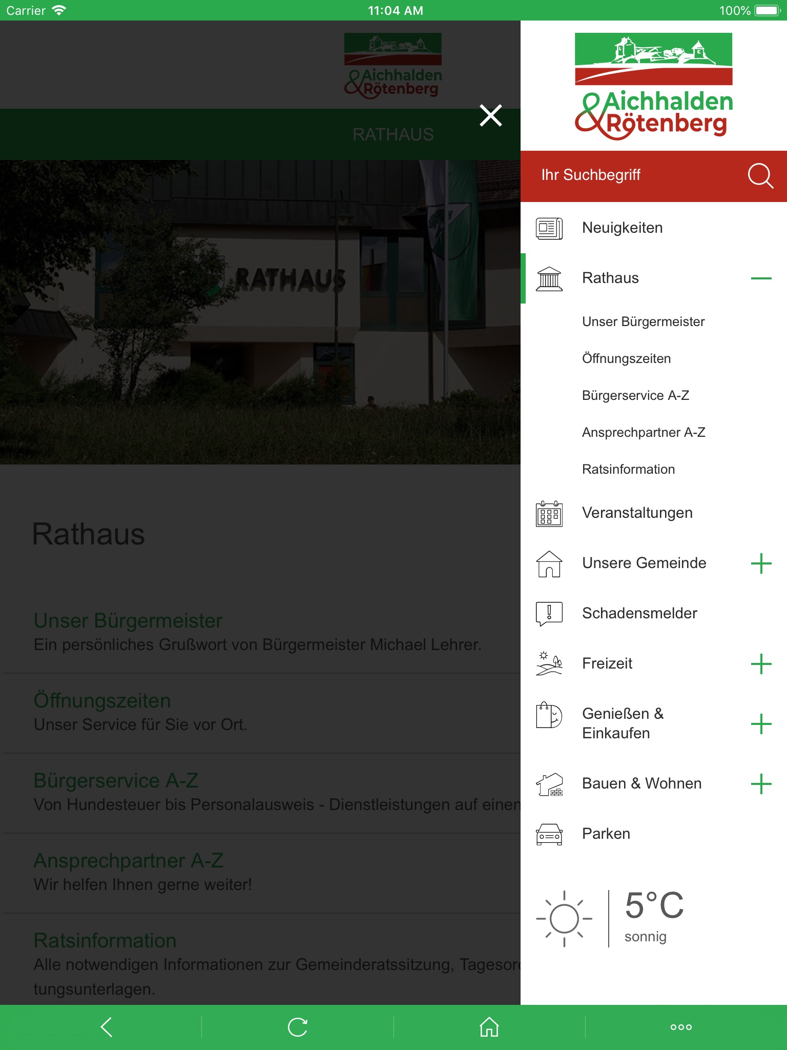 Aichhalden-App screenshot 2
