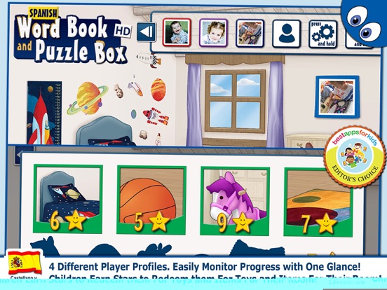 Spanish Words and Kids Puzzles iPad app afbeelding 4