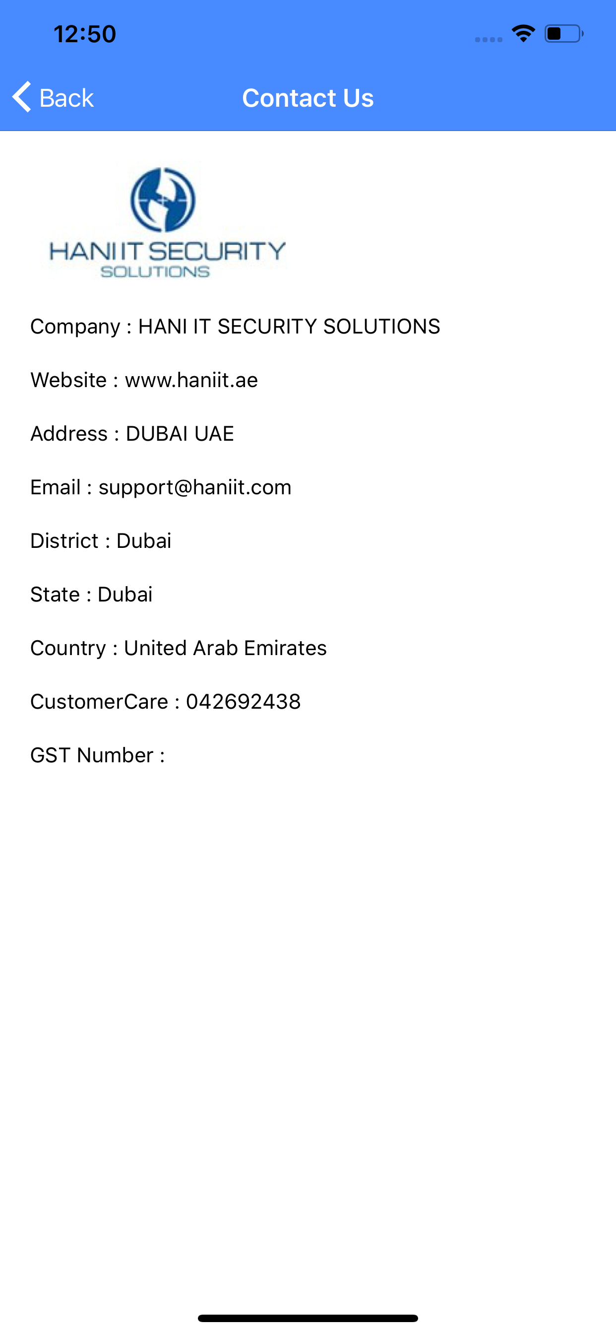 HANI IT Customer Care