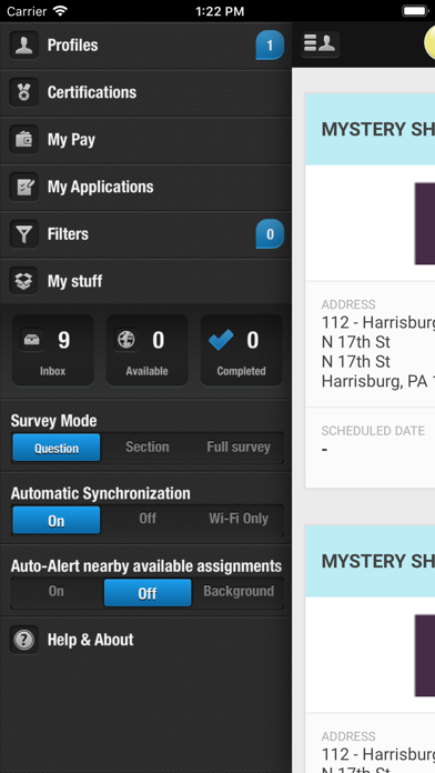 Mystery Shoppers Mobile Screenshot