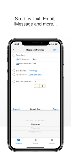 Reach Mass Text Email Blast On The App Store