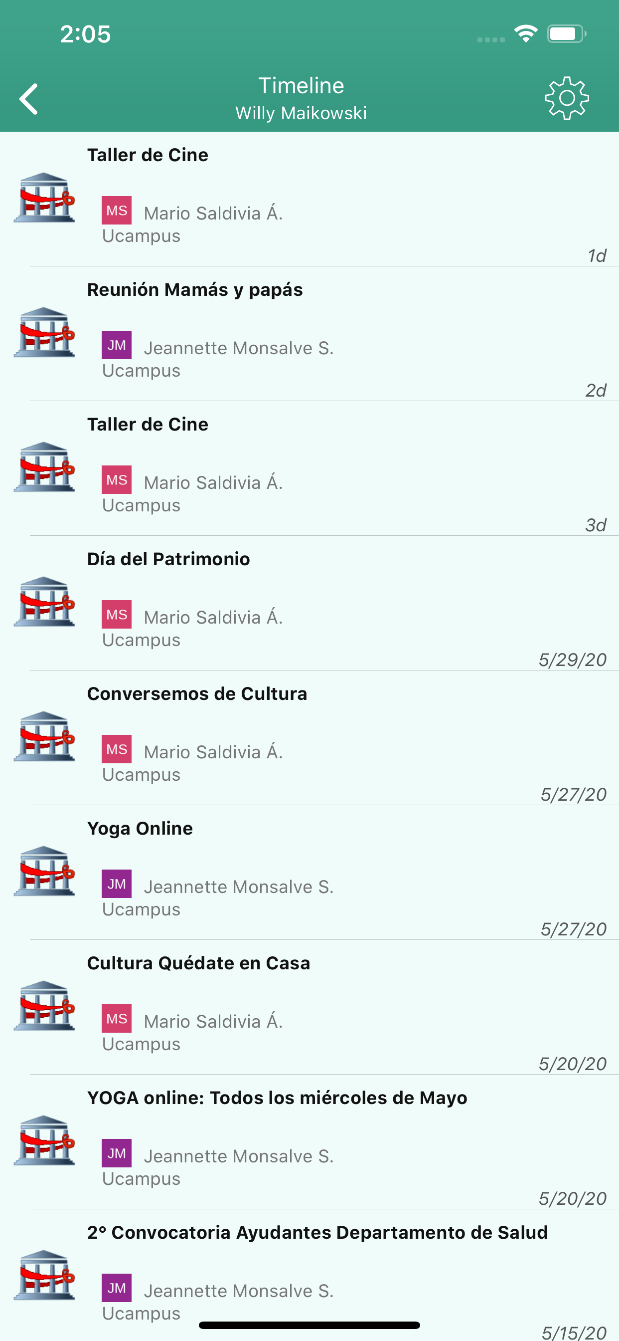 Ucampus UAysén screenshot 2