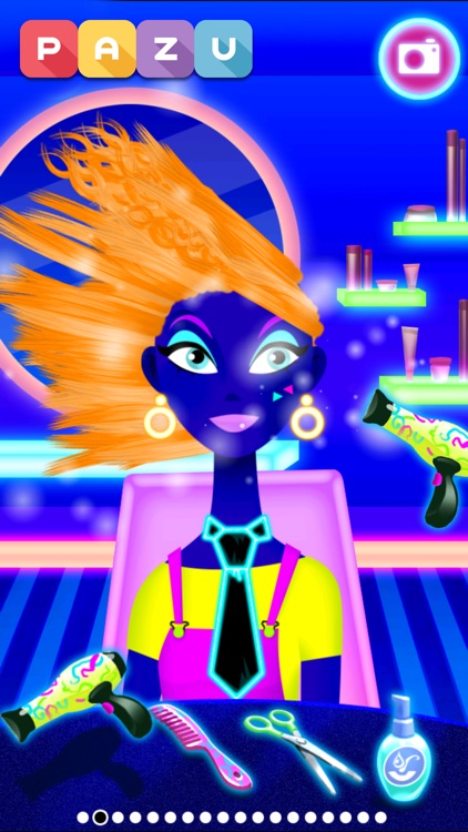 Girls Hair Salon Glow screenshot-0