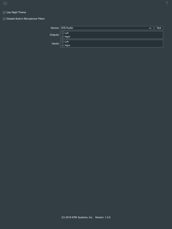 KRK Audio Tools iPad screenshot 10 - Music app