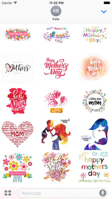 Screenshot #1 pour Mother's Day Stickers