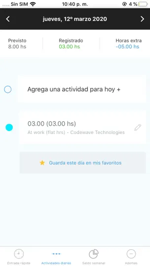 Captura de pantalla de Staff Times - My Time en iPhone 2