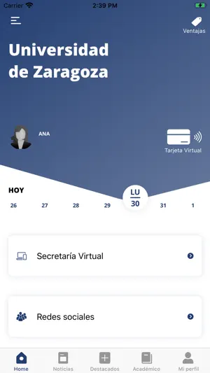 Universidad de Zaragoza screenshot 2