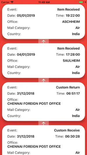 Speed Post Tracking PostMaster screenshot 2