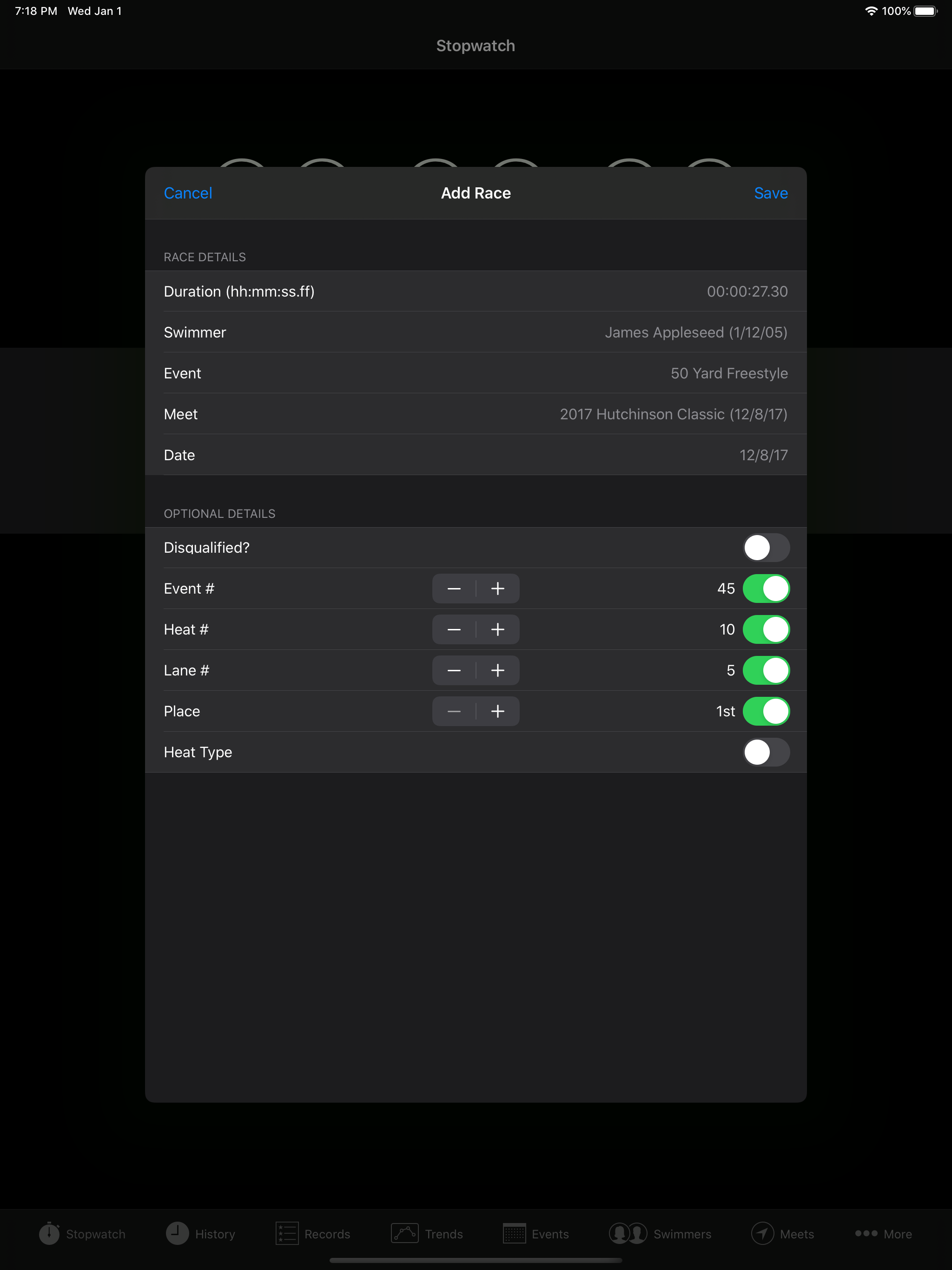 RaceKeeper Swim screenshot 17