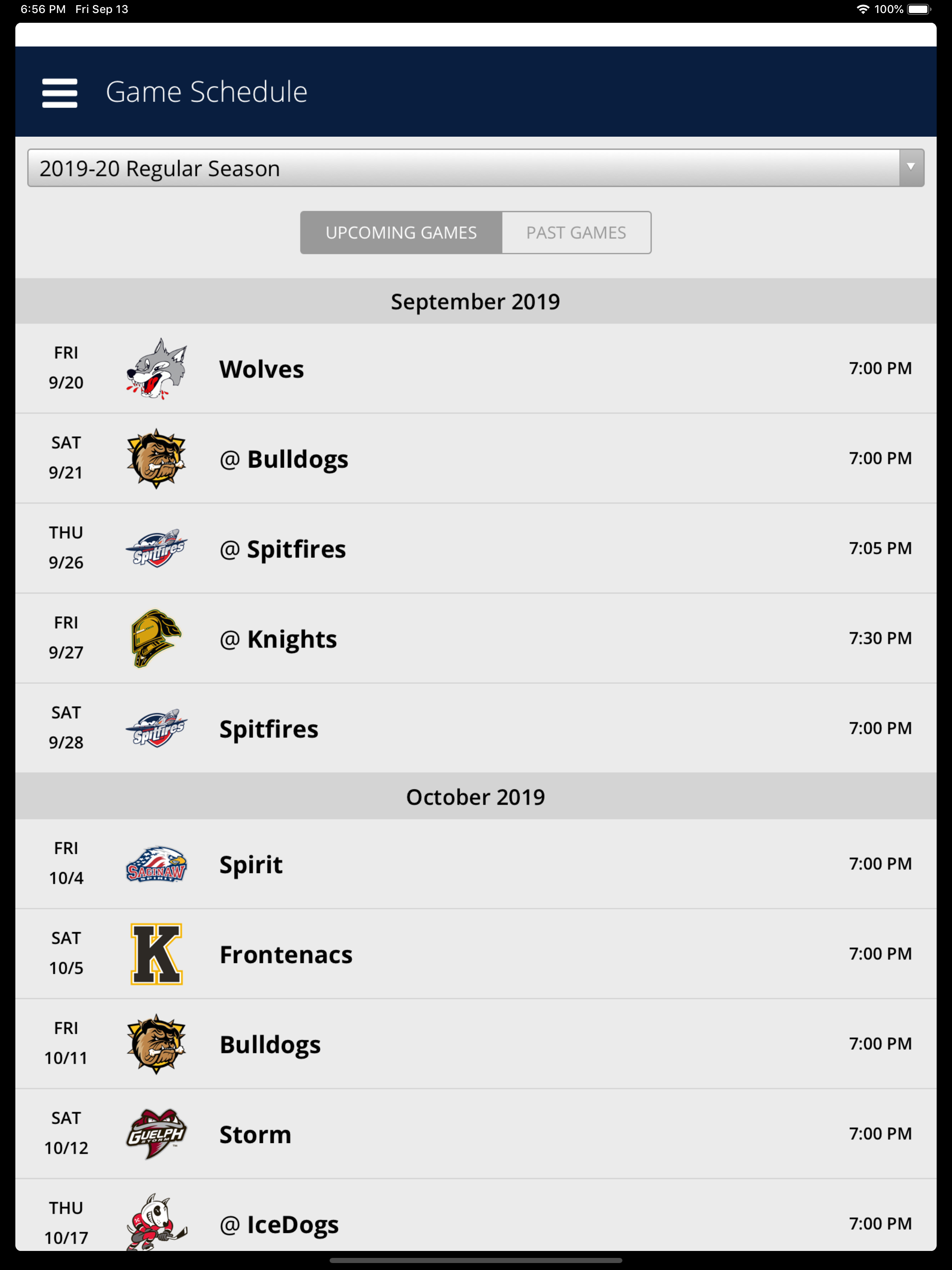 Erie Otters Mobile