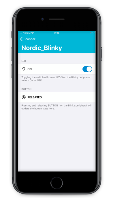 nRF Blinky Screenshot