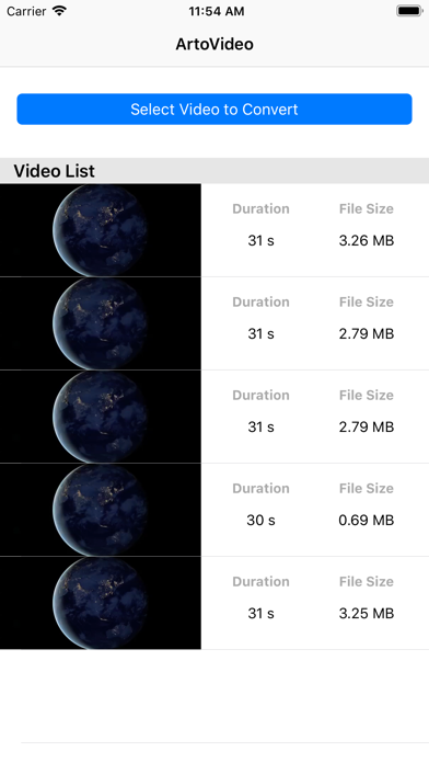 Screenshot #1 pour ArtoVideo