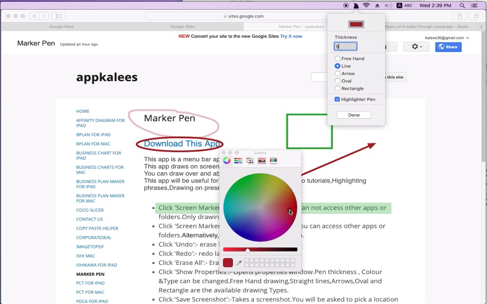 #5. Marker Pen (macOS) Podle: Kandasamy Kaleeswaran