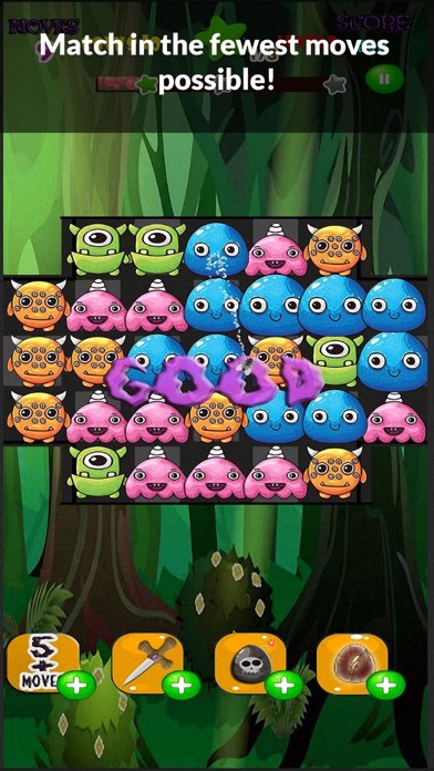 screenshot of Monster Frenzy Match 3 game 2