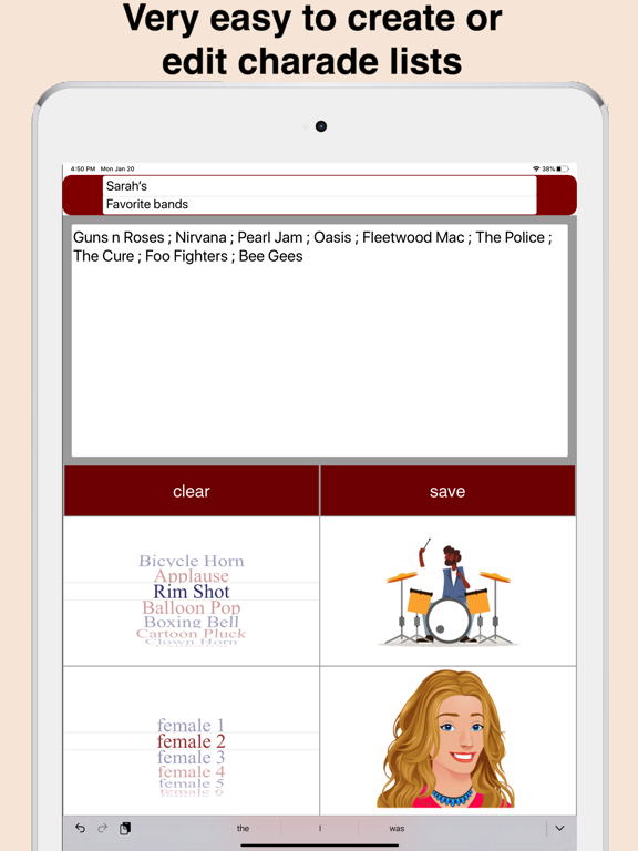 Screenshot #6 pour Create your own charades