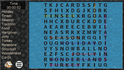 Xmas WordSearch - word seek Screenshot