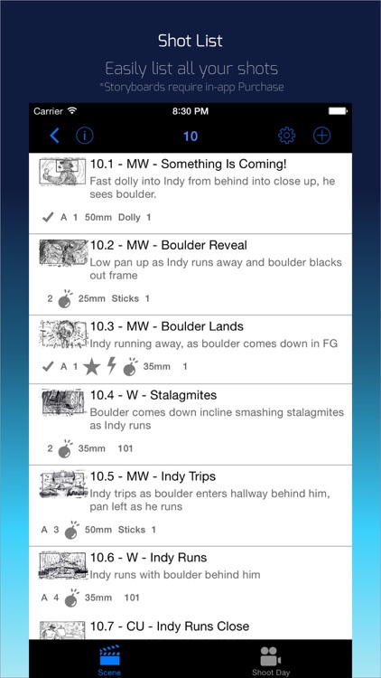 Shot Lister screenshot-0