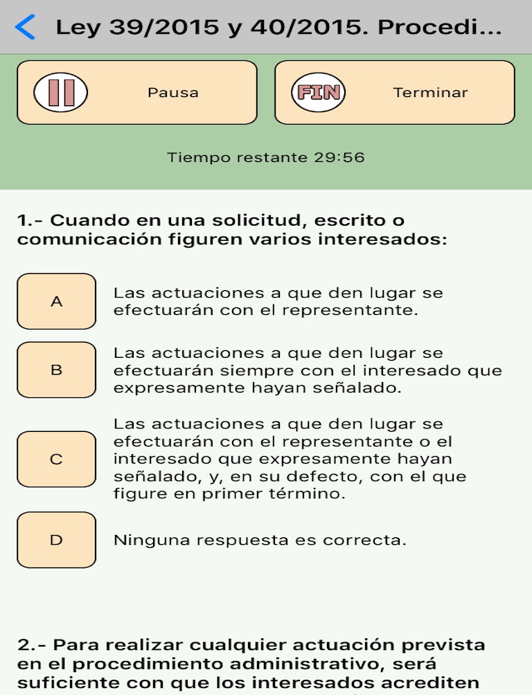 TestOpos Guardia Civil 2020 screenshot 4