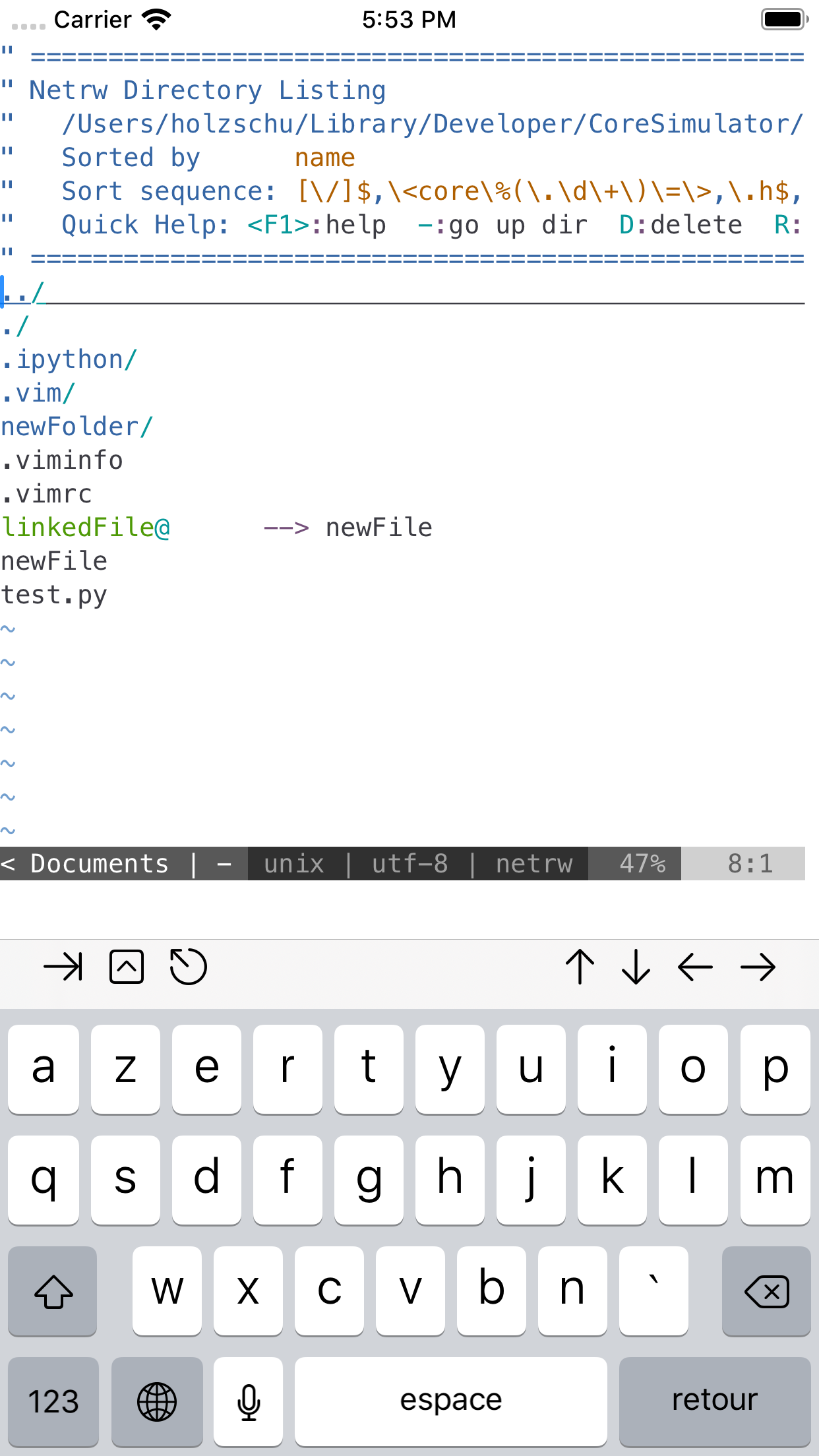 a-Shell screenshot 5