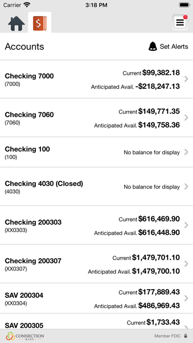 Connection Bank Business Screenshot